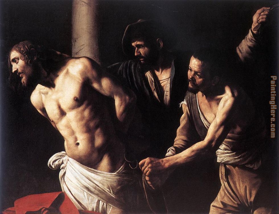 Christ at the Column painting - Caravaggio Christ at the Column art painting